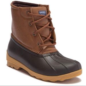 Sperry Brown Tan Duck Boot Size 12 Boys NWB